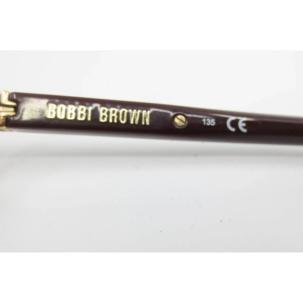 Bobbi Brown The Perry 0B1 Eyeglasses Burgundy Rectangular Frames 52-16-135 Gold